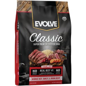 Evolve Classic Deboned Beef, Barley & Brown Rice Recipe Dry Dog Food, 14-lb bag