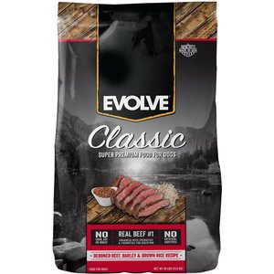 Evolve Classic Deboned Beef, Barley & Brown Rice Recipe Dry Dog Food, 30-lb bag
