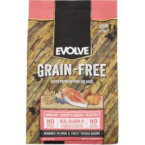 Evolve Deboned Grain-Free Salmon & Sweet Potato Recipe Dry Dog Food, 12-lb bag