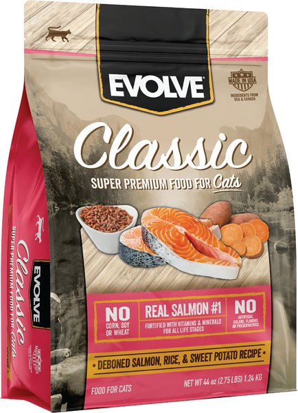Evolve Classic Deboned Salmon, Rice & Sweet Potato Formula Dry Cat Food, 2.75-lb bag slide 1 of 8