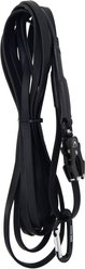 Boss Dog Nylon Dog Leash with Handle, 20-ft, Black, 1/2-in wide