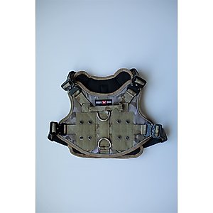 Boss Dog Dog Harness with Boss Clips, Tan Camo, Large
