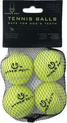 Hyper Pet 4 Pack of Balls for Dogs, Green, Mini