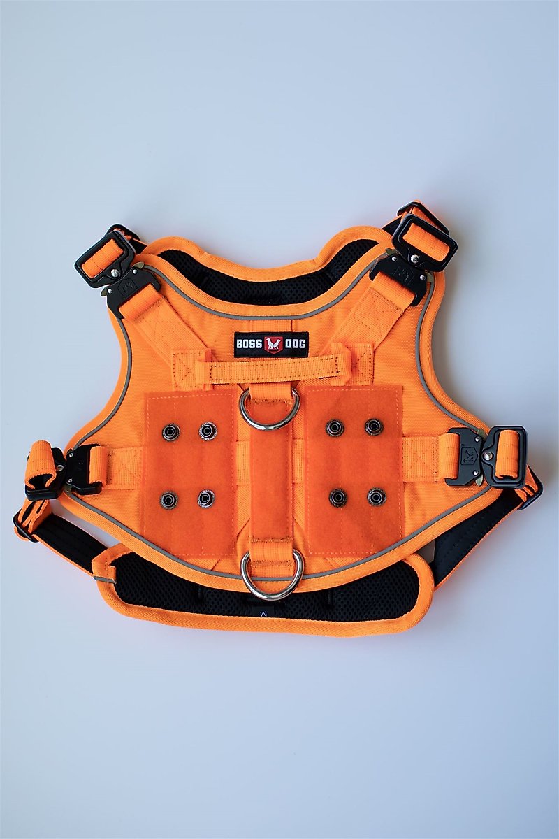 boss-dog-dog-harness-with-boss-clips-hunter-orange-small-chewy