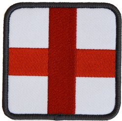 Boss Dog Medic Cross Symbol Nylon Dog Harness Velcro Patch, Red & White, Small
