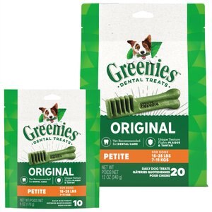 Greenies Petite Dental Dog Treats, 30 count