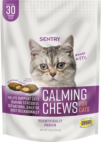 Sentry Calming Chews Supplement for Cats, 4-oz bag slide 1 of 6