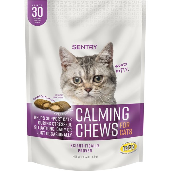 Sentry Calming Chews Supplement for Cats