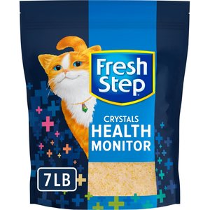 Fresh Step Crystals Health Monitor Unscented Cat Litter, 7-lb
