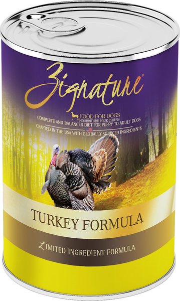 Zignature Turkey Limited Ingredient Formula Grain-Free Canned Dog Food, 13-oz, case of 12 slide 1 of 10