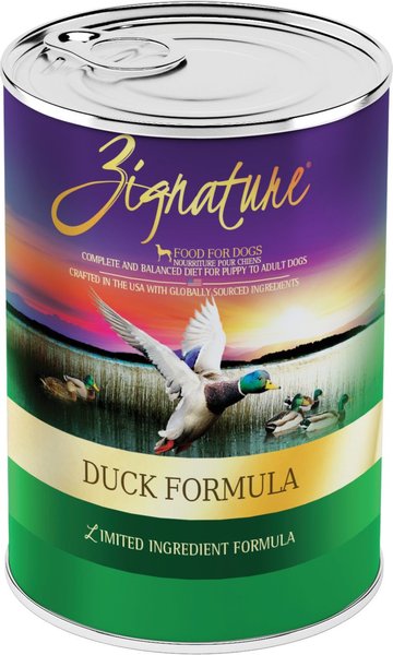 ZIGNATURE Duck Limited Ingredient Formula Canned Dog Food 13 oz