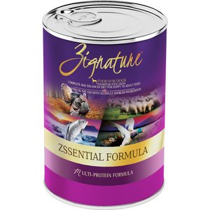 Zignature Zssential Multi-Protein Formula Canned Dog Food, 13-oz, case of 12
