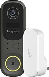 Kangaroo Doorbell & Chime Video Camera, Black