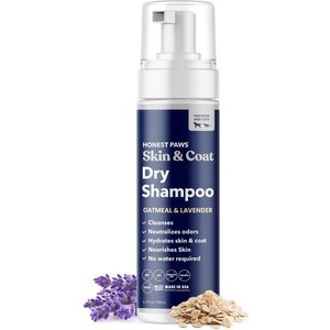 Honest Paws Hydrating Skin & Coat Waterless Dog Shampoo, 6.3-oz bottle