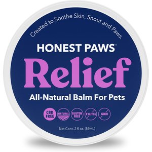 Honest Paws All Natural Moisturizing Paw & Nose Dog Balm, 2-oz tin
