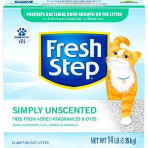 SCOOP AWAY Unscented Clumping Clay Cat Litter 25 lb box Chewy