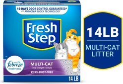 Fresh Step Multi-Cat Extra Strength Scented Clumping Cat Litter, 14-lb