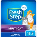 Fresh Step Multi-Cat Extra Strength Scented Clumping Cat Litter, 14-lb