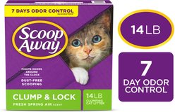 Scoop Away Clump & Lock Scented Clumping Clay Cat Litter, 14-lb