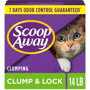 Scoop Away Clump & Lock Scented Clumping Clay Cat Litter, 14-lb box