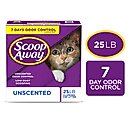 Scoop Away Unscented Clumping Clay Cat Litter, 25-lb box