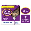 Scoop Away Unscented Clumping Clay Cat Litter, 25-lb box