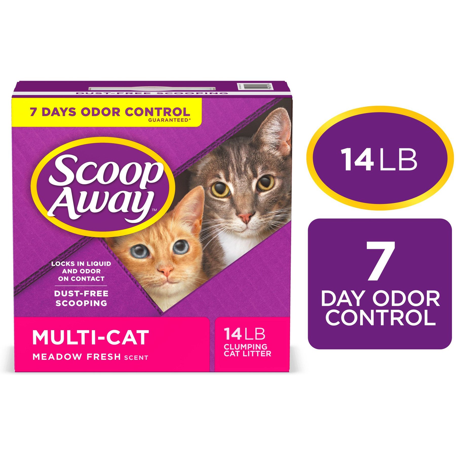 Scoop Away Multi Cat Clumping Cat Litter Scented 14 lbs