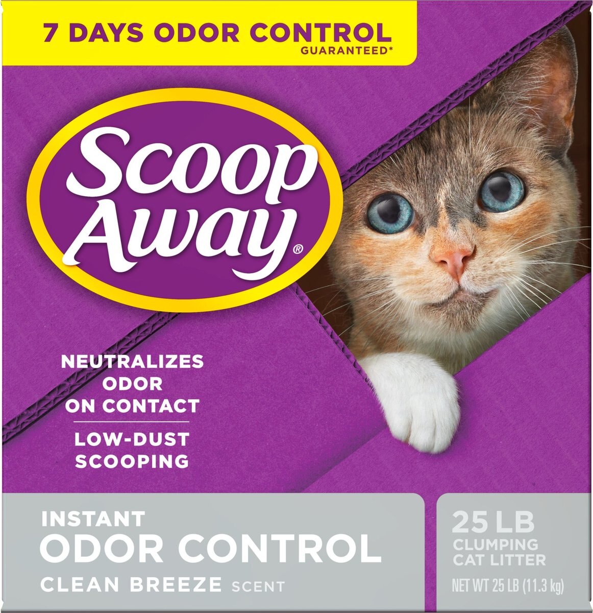 Scoop Away Lightweight Clean Breeze Scented Clumping Clay Cat Litter