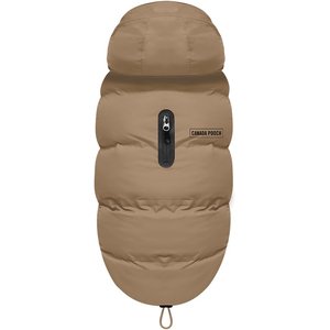 Canada Pooch The Waterproof Puffer Dog Coat, Taupe, 14