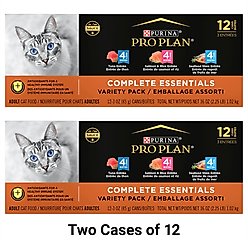 Purina Pro Plan Seafood Favorites Variety Pack Canned Cat Food, 3-oz, case of 24