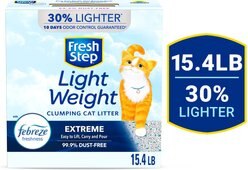 Fresh Step Lightweight Febreze Scented Clumping Clay Cat Litter, 15.4-lb