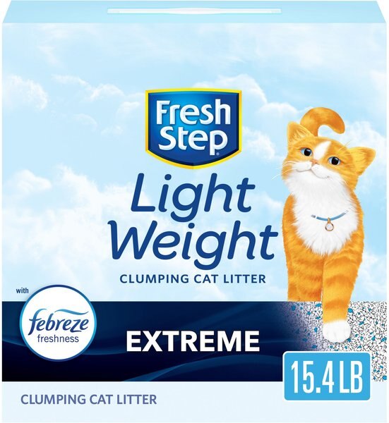 Fresh Step Lightweight Febreze Scented Clumping Clay Cat Litter, 15.4-lb box slide 1 of 11