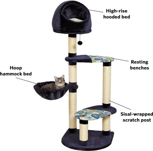 MidWest Feline Nuvo Resort 60-in Faux Fur Cat Tree