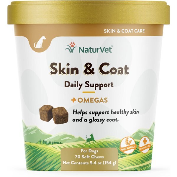 NATURVET Skin & Coat Plus Breath Aid Soft Chews Skin & Coat Supplement