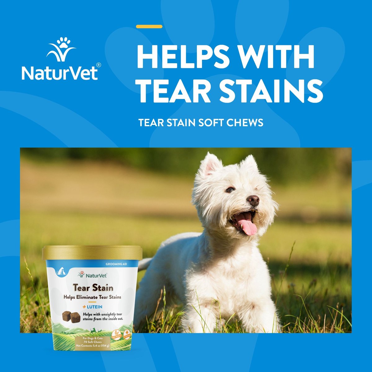 Nutri-Vet Tear Stain Pads for Dogs