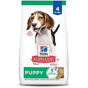 Hill's Science Diet Puppy Lamb Meal & Brown Rice Recipe Dry Dog Food, 4-lb bag