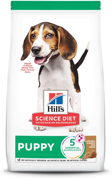 Hill's Science Diet Puppy Lamb Meal & Brown Rice Recipe Dry Dog Food, 12.5-lb bag slide 1 of 9