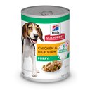 Hill's Science Diet Puppy Chicken & Rice Stew Recipe Wet Dog Food, 12.5-oz can, case of 12