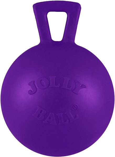 Jolly Pets Tug-n-Toss Mini Dog Toy, Purple, 4-in