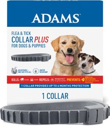 Adams Flea & Tick Collar PLUS for Dogs & Puppies, 1 count