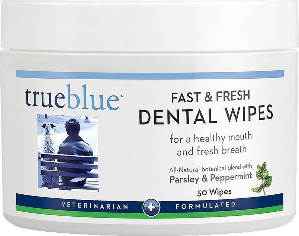 TrueBlue Pet Products Fast & Fresh Dog Dental Wipes, 50 count slide 1 of 7