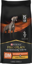 Purina Pro Plan Veterinary Diets OM Metabolic Response Plus Joint Mobility Dry Dog Food, 15-lb bag