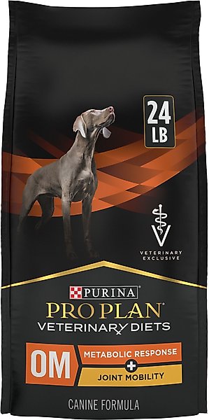 Purina Pro Plan Veterinary Diets OM Metabolic Response Plus Joint Mobility Dry Dog Food, 24-lb bag slide 1 of 9