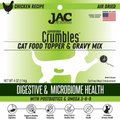 JAC Pet Nutrition Air-Dried Chicken Superfood Crumbles Grain-Free Cat Food Topper, 4-oz bag