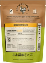 Scratch and Peck Feeds Organic 17% Protein Grower Mash Chicken Feed, 10-lb bag slide 2 of 8