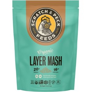 Scratch and Peck Feeds Organic 16% Protein Layer Mash Chicken Feed, 10-lb bag