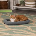 FurHaven Faux Wool Crate Bolster Cat & Dog Bed, Gray, X-Small