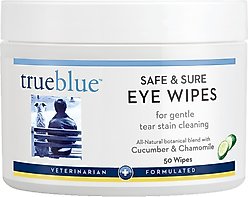 TrueBlue Pet Products Safe & Sure Dog Eye Wipes, 50 count