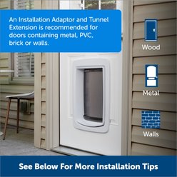 PetSafe Connected Door Install Adaptor Dog Door, White, Large slide 2 of 6