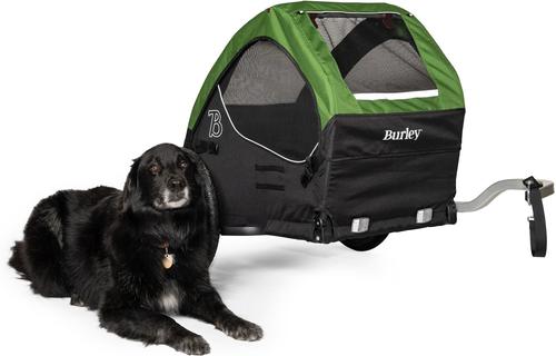 Show full view: Burley Tail Wagon Dog Bicycle Trailer, Fern Green, Standard slide 6 of 10